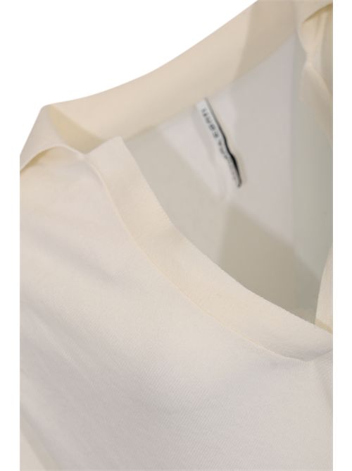 Maglia Mila Over in merinos cardato Pomice Liviana Conti | F5WB15A08-1